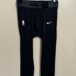 Nike Pro NBA Player Team Issue 3/4 Compression Tights Black Men DN1547-010